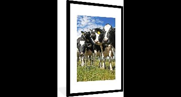 PosterMonkey - Poster - Fotolijst - Koeien - Koe - Dieren - Natuur - Weiland - Posterlijst - Kader - Poster met frame - 60x90 cm - Foto in lijst - Poster koe - Poster natuur - Posterlijst