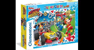 Clementoni Puzzel -  104 stukjes Maxi Mickey Roadster Racers