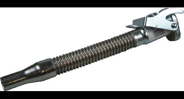 Benson Flexibele metalen schenktuit - 30 cm - zwart - met klembeugel