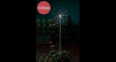 Prik vuurwerk -100cm -Ook geschikt voor buiten -lichtkleur: Warm Wit -Kerstdecoratie