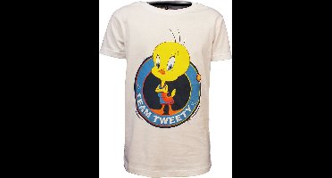 Looney Tunes Space Jam Tweety Kids T-Shirt Wit - Officiële Merchandise - 98/104