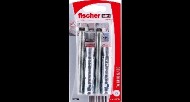 Fischer TA hulsankers M10 S/20 - elektrolytisch verzinkt staal - inclusief bouten