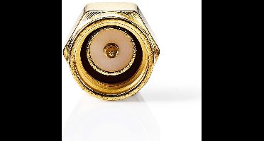 Nedis SMA-Adapter - SMA Female Omgekeerde Polariteit - SMA Male - Verguld - 50 Ohm - Recht - Koper - Goud - 2 Stuks - Envelop
