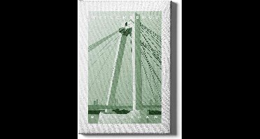 Walljar - Willemsbrug - Muurdecoratie - Poster