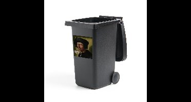 Container sticker Uitsneden jacob cornelisz van oostsanen - Portret van Jacob Cornelisz van Oostsanen - Jacob Cornelisz van Oostsanen Klikosticker - 40x40 cm - kliko sticker - weerbestendige containersticker