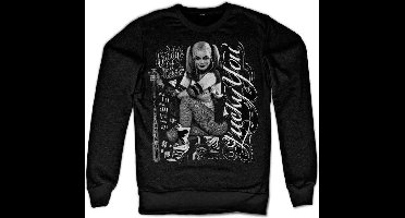 DC Comics Suicide Squad Sweater/trui -2XL- Harley Quinn - Lucky You Zwart
