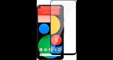 Shop4 - Google Pixel 5 Glazen Screenprotector - Edge-To-Edge Gehard Glas Transparant