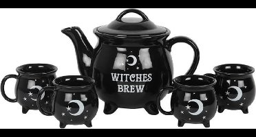 Something Different - Witches Brew Tea set Theepot en theekop - Zwart