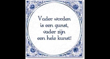 Tegels delfts blauw - Vader worden