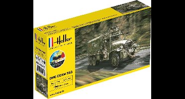 Heller Modelbouwpakket Militaire voertuigen - 56996 GMC CCKW 352 Truck - Starter Kit Plastic - 1:72 - Modelbouw