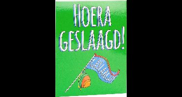 Paper Dreams Wenskaart Hoera Geslaagd! 16 X 12,5 Cm Groen