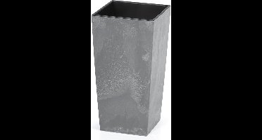 Deuba Bloempot Beton Design 91L Antraciet, 40 x 40 x 75 cm