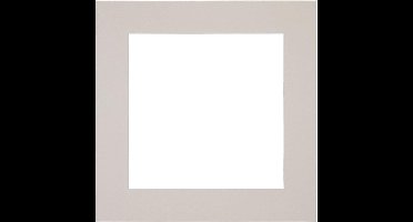 Passe-Partout Fotomaat 15x15 cm - Lijstmaat 30x30 cm - Grijs Graniet - Museumkarton - Fotolijst niet inbegrepen
