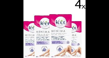Veet Ontharingsstrips - Benen & Lichaam - Hypoallergene Minima - 40 stuks x4