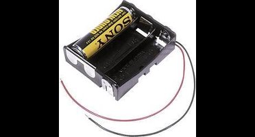 MPD BA3AAW Batterijhouder Aantal cellen: 3 AA (penlite) Kabel (l x b x h) 58 x 48 x 16 mm