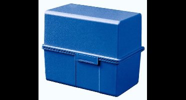 Kaartenbak HAN A8 incl.100 - kaarten+tab A-Z blauw