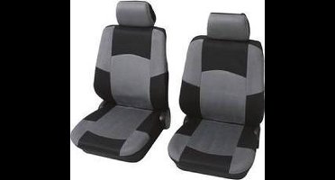 Petex 24271518 Classic Autostoelhoes 6-delig Polyester Zwart, Grijs Bestuurder, Passagier