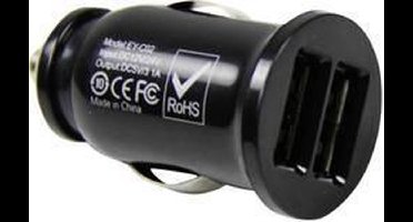 HP Autozubehör 20506 Duo USB-laadstekker 12/24 V Geschikt voor 12 V autostopcontacten, USB 2.0