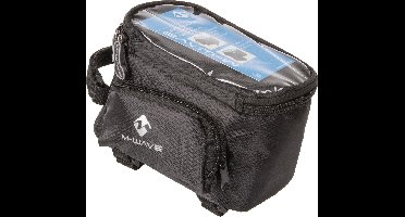 M-Wave Fietstas Frame XL met Telefoonvak & Zijvakken - Zwart