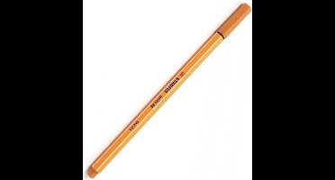 STABILO point 88 - Fineliner 0,4 mm - Donkeroker - per stuk