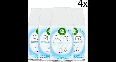 Air Wick Freshmatic Automatische Spray Luchtverfrisser - Pure Zachtheid van Katoen - Navulling 250ml x4