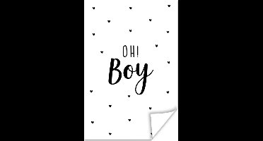 Poster kids - Quotes - Kind - Jongens - Oh! Boy - Spreuken - Muurdecoratie kinderkamer - 20x30 cm - Poster kinderkamer - Slaapkamer decoratie