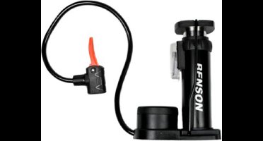 Benson Mini voetpomp met druk meter - Fiets/auto/bal/luchtbed - Max: 8 Bar