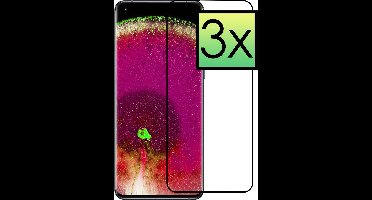 Screenprotector - 3 Stuks - Geschikt voor OPPO Find X5 Pro - Extra Sterk - Beschermglas - Gehard Glas - Tempered Glass - Screen Protector - Bescherm Cover