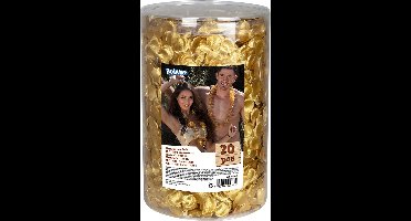 Boland - Set 20 hawaïkransen goud Goud - Volwassenen - Unisex - - Hawaii - Tropisch - Themafeest