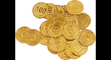 Boland - Set 24 piratenmunten - Kinderen - Jongens en meisjes - Piraat - Piraten