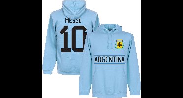 Argentinië Messi 10 Team Hoodie - Lichtblauw - Kinderen - 128
