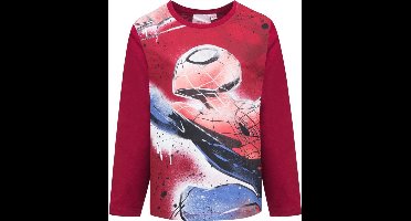 Spiderman  shirt met lange mouw  rood 98