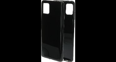 Mobiparts hoesje geschikt voor Samsung Galaxy Note 10 Lite - Zacht TPU - Schokabsorberend TPU - Grip Coating - Zwart