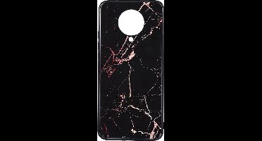 Shop4 - Poco F2 Pro Hoesje - Harde Back Case Marmer Zwart
