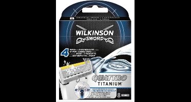 Wilkinson Men Scheermesjes Sword Quattro Titanium 8 stuks