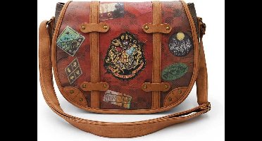 Warner Bros Harry Potter Schoudertas Railway Bruin - Hoogte 26cm