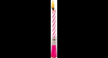 Riethmüller Verjaardagskaars Met Muziek 12 Cm Wax Roze/wit