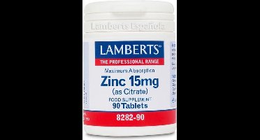 Lamberts Zink Citraat 15mg - 90 Tabletten - Mineralen