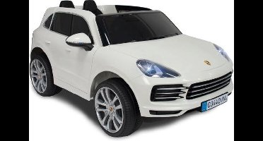 Injusa Electrische Kinderauto Porsche Cayenne S 12v Wit - Elektrisch