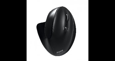 Port Connect - Ergonomische Draadloze Muis - Oplaadbaar - 1600 DPI - Inclusief Oplaadkabel - Zwart