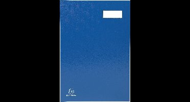 Exacompta handtekenmap voor ft 24 x 35 cm, uit karton overdekt met pvc, 20 indelingen, blauw 8 stuks