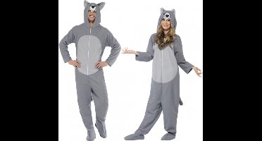 Onesie wolf voor volwassenen 42-52 (l)