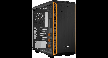 be quiet! PURE BASE 600 Window Orange Desktop PC Case - PC behuizing wit midi-tower voor uitzonderlijk stil en functioneel - Gaming PC Case met 2 voorgeïnstalleerde be quiet! Pure Wings 2 fans zorgen voor fluisterstille werking - Developed in Germany