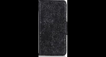 Shop4 - Geschikt voor Samsung Galaxy A82 5G Hoesje - Wallet Case met Pasjeshouder Cabello Zwart