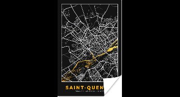 Poster Frankrijk – Plattegrond – Kaart – Saint-Quentin – Stadskaart - 20x30 cm