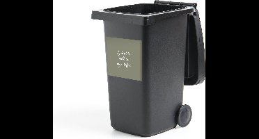 Container sticker Quotes - Koffie - Spreuken - Jij bent de melk in mijn koffie - Partner - 40x40 cm - Kliko sticker