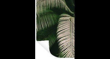 Muurstickers - Sticker Folie - Palmbladeren - Zomer - Tropisch - 20x30 cm - Plakfolie - Muurstickers Kinderkamer - Zelfklevend Behang - Zelfklevend behangpapier - Stickerfolie