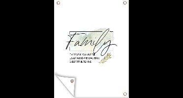 Tuin decoratie Quotes - Familie - Spreuken - Family - 30x40 cm - Tuindoek