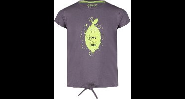 4PRESIDENT T-shirt meisjes - Anthracite - Maat 104 - Meiden shirt