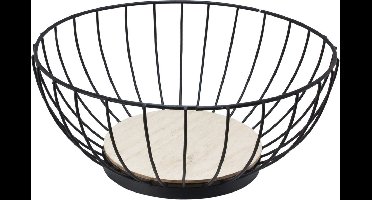 Svenska Living - Fruitschaal - Ø28cm - Zwart Staal - Draad